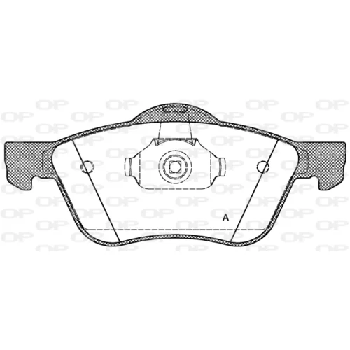 Sada brzdových platničiek kotúčovej brzdy OPEN PARTS BPA0844.00