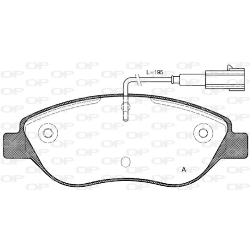 Sada brzdových platničiek kotúčovej brzdy OPEN PARTS BPA0860.01