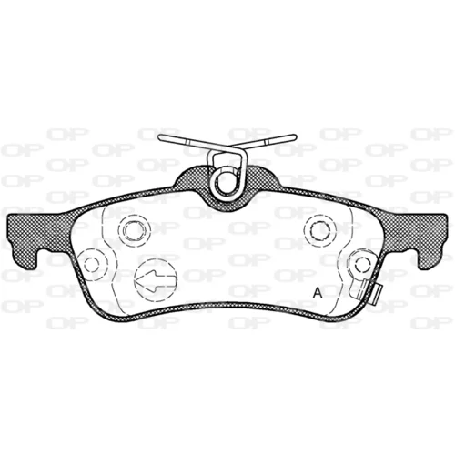 Sada brzdových platničiek kotúčovej brzdy OPEN PARTS BPA0862.02