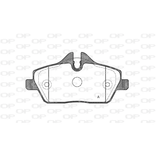Sada brzdových platničiek kotúčovej brzdy OPEN PARTS BPA1131.30