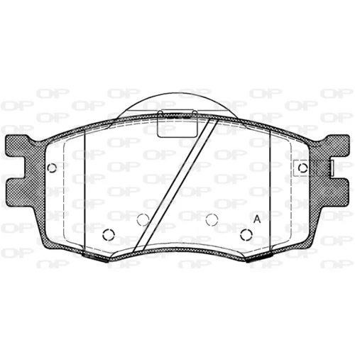 Sada brzdových platničiek kotúčovej brzdy OPEN PARTS BPA1208.02
