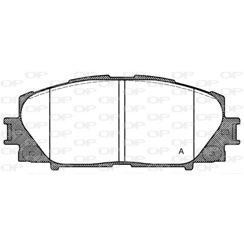 Sada brzdových platničiek kotúčovej brzdy OPEN PARTS BPA1224.00