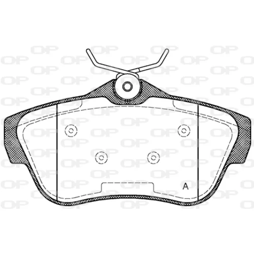 Sada brzdových platničiek kotúčovej brzdy OPEN PARTS BPA1299.00