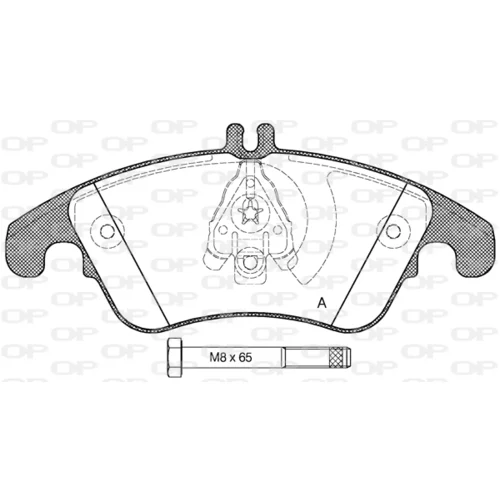 Sada brzdových platničiek kotúčovej brzdy OPEN PARTS BPA1304.00