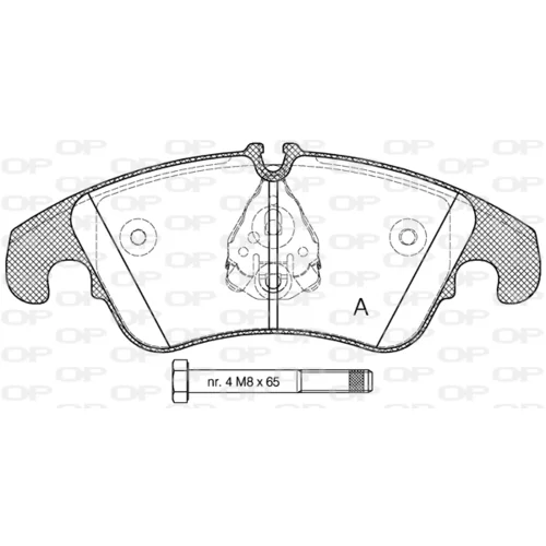 Sada brzdových platničiek kotúčovej brzdy OPEN PARTS BPA1304.10