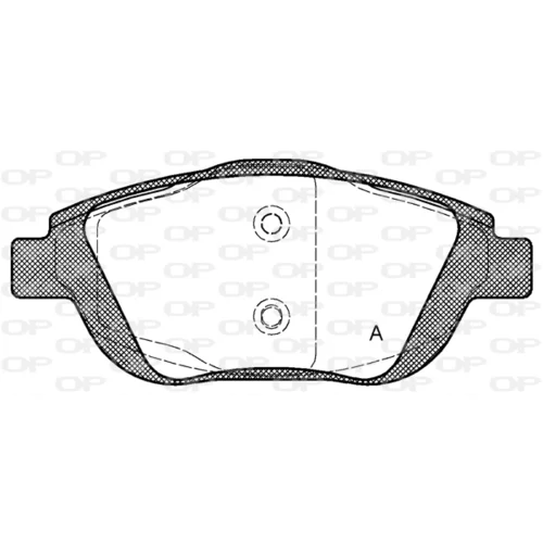 Sada brzdových platničiek kotúčovej brzdy OPEN PARTS BPA1392.00