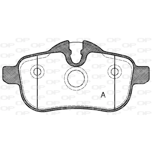 Sada brzdových platničiek kotúčovej brzdy OPEN PARTS BPA1417.00