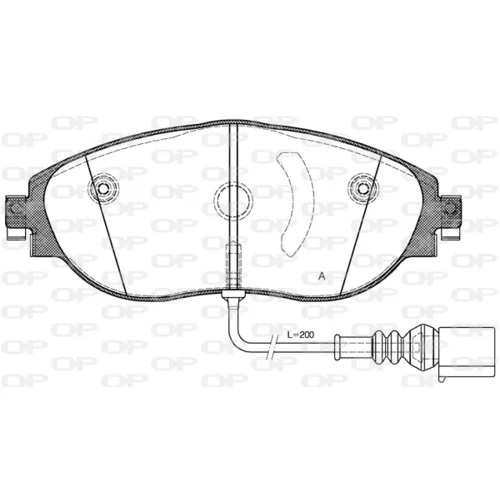 Sada brzdových platničiek kotúčovej brzdy OPEN PARTS BPA1470.01