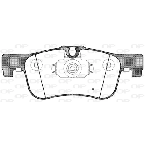 Sada brzdových platničiek kotúčovej brzdy OPEN PARTS BPA1478.10