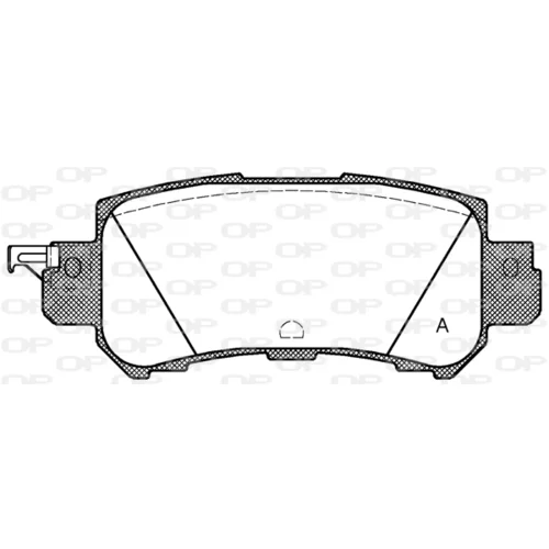 Sada brzdových platničiek kotúčovej brzdy OPEN PARTS BPA1507.00
