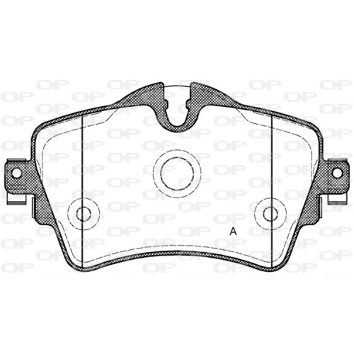 Sada brzdových platničiek kotúčovej brzdy OPEN PARTS BPA1599.08
