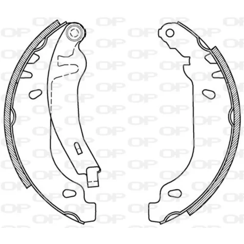 Sada brzdových čeľustí OPEN PARTS BSA2089.00