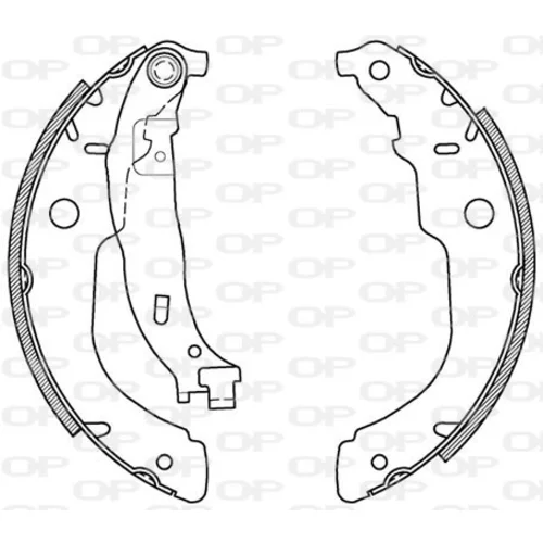 Sada brzdových čeľustí OPEN PARTS BSA2119.00