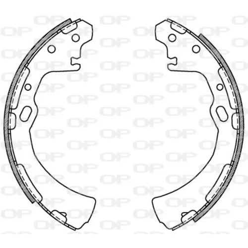 Sada brzdových čeľustí OPEN PARTS BSA2144.00