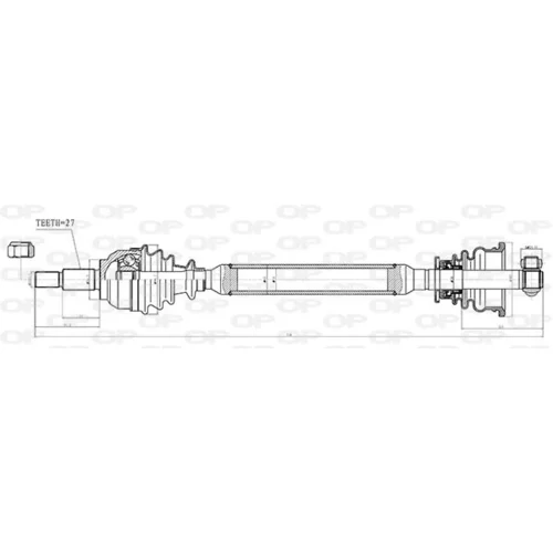 Hnací hriadeľ OPEN PARTS DRS6317.00