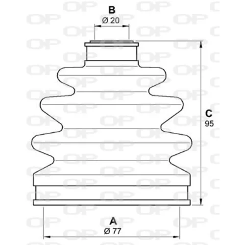 Manžeta hnacieho hriadeľa - opravná sada SJK7178.00 (OPEN PARTS) - obr. 1