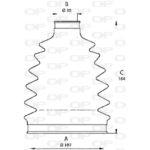 Manžeta hnacieho hriadeľa - opravná sada SJK7201.00 (OPEN PARTS) - obr. 1