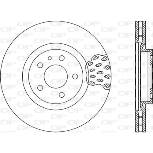 Brzdový kotúč OPEN PARTS BDA1017.20