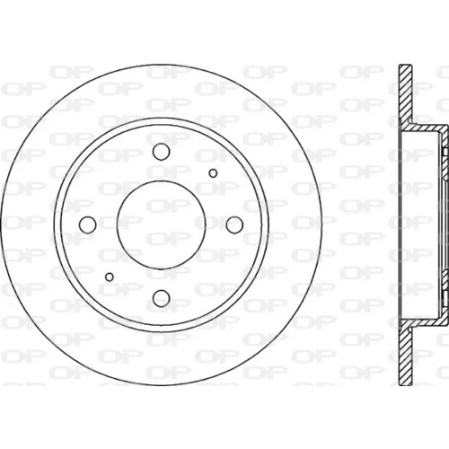 Brzdový kotúč OPEN PARTS BDA2039.10