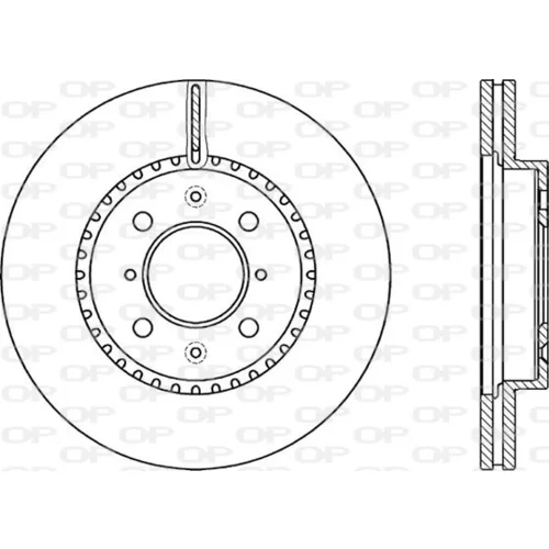 Brzdový kotúč OPEN PARTS BDA2233.20