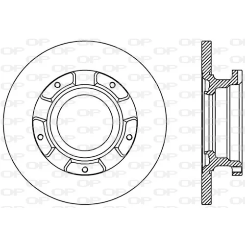 Brzdový kotúč OPEN PARTS BDA2411.10