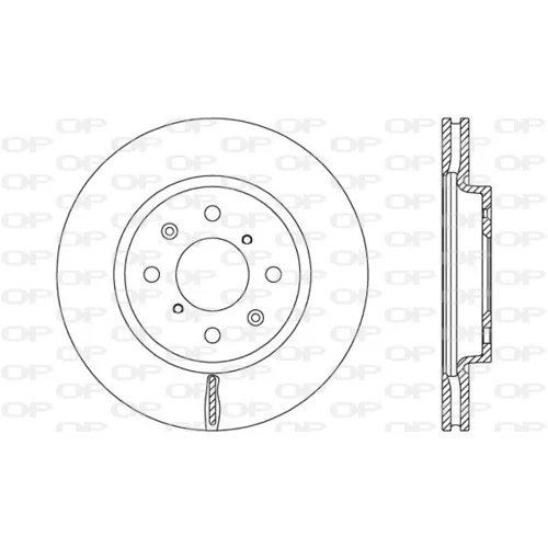 Brzdový kotúč OPEN PARTS BDA2658.20