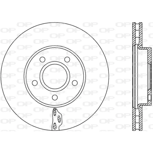 Brzdový kotúč OPEN PARTS BDA2739.20