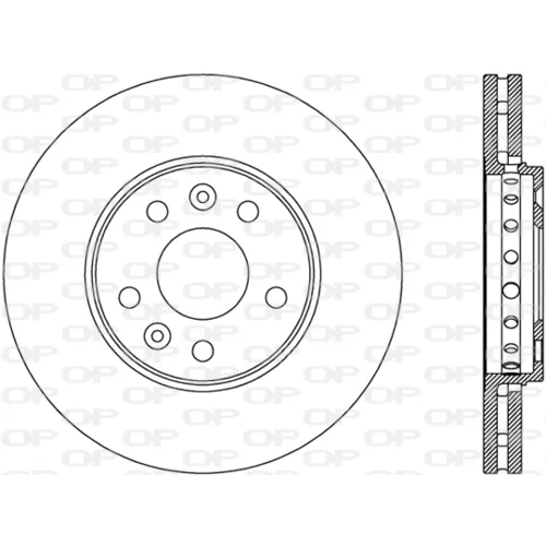 Brzdový kotúč OPEN PARTS BDA2798.20