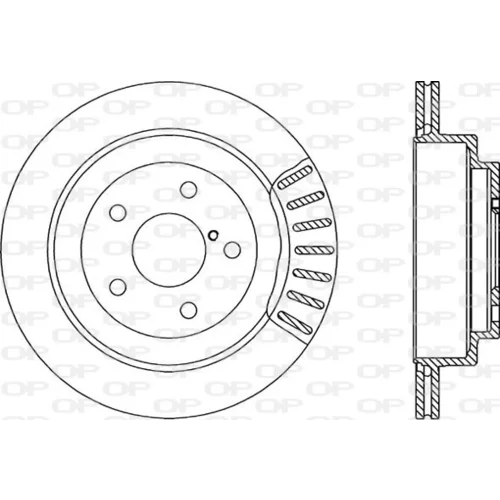 Brzdový kotúč OPEN PARTS BDR1494.20