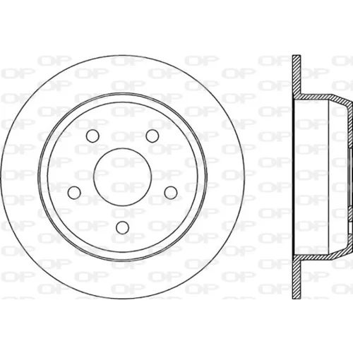 Brzdový kotúč OPEN PARTS BDR1862.10
