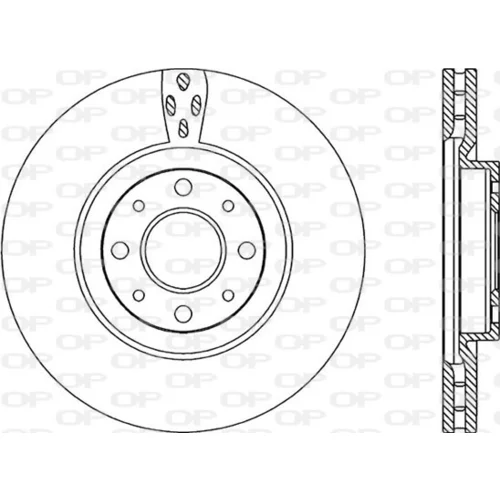 Brzdový kotúč OPEN PARTS BDR2217.20