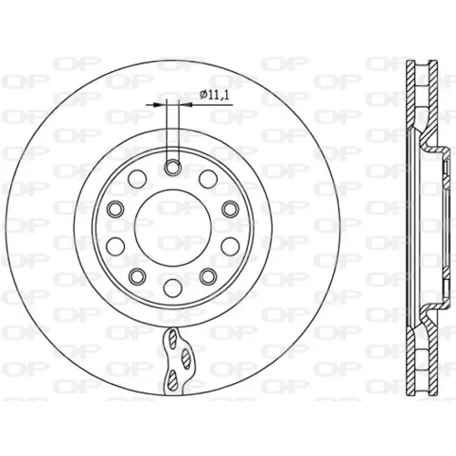 Brzdový kotúč OPEN PARTS BDR2561.20