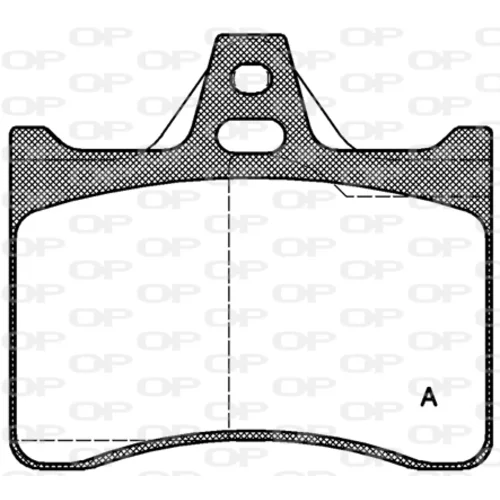 Sada brzdových platničiek kotúčovej brzdy OPEN PARTS BPA0088.10