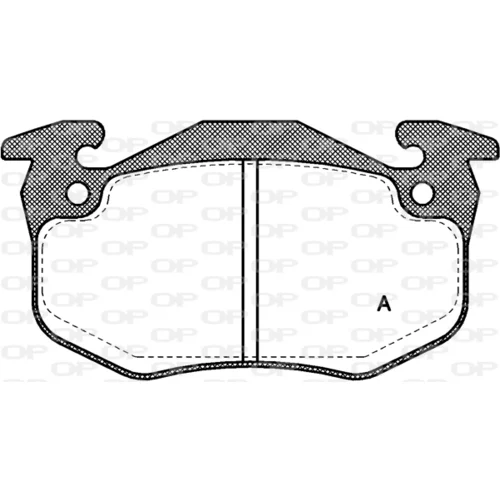 Sada brzdových platničiek kotúčovej brzdy OPEN PARTS BPA0144.80