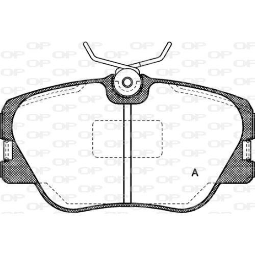 Sada brzdových platničiek kotúčovej brzdy OPEN PARTS BPA0189.00