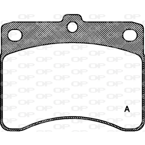Sada brzdových platničiek kotúčovej brzdy OPEN PARTS BPA0232.00