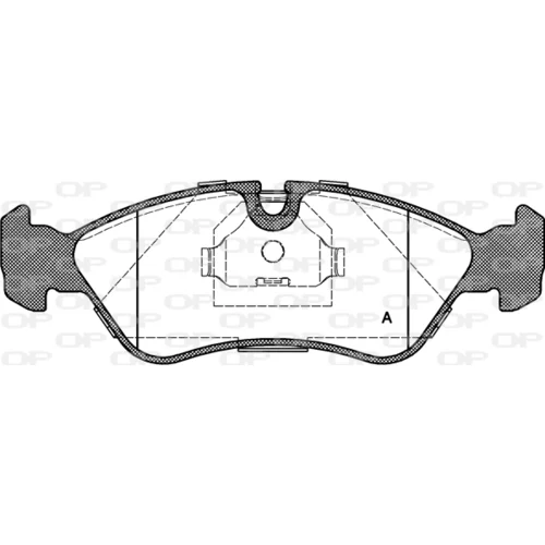 Sada brzdových platničiek kotúčovej brzdy OPEN PARTS BPA0286.30
