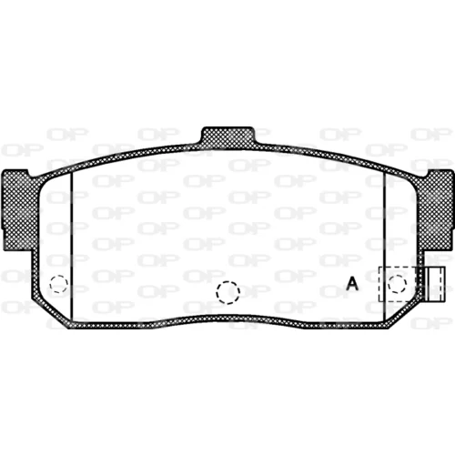 Sada brzdových platničiek kotúčovej brzdy OPEN PARTS BPA0366.22