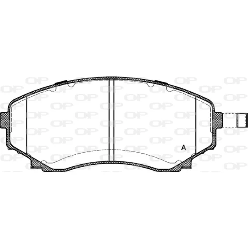 Sada brzdových platničiek kotúčovej brzdy OPEN PARTS BPA0397.22