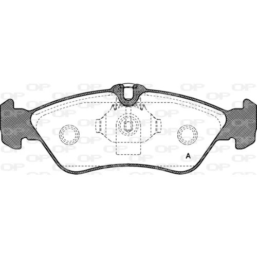 Sada brzdových platničiek kotúčovej brzdy OPEN PARTS BPA0580.00