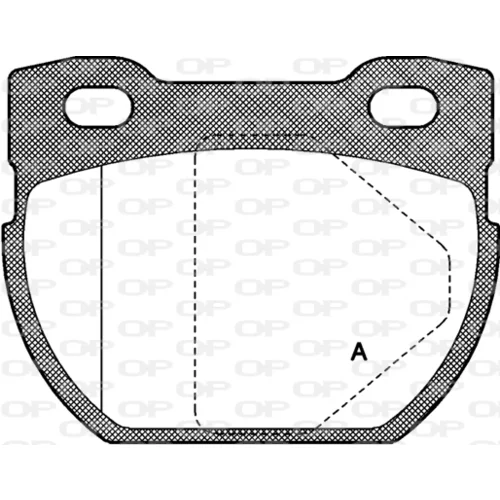 Sada brzdových platničiek kotúčovej brzdy OPEN PARTS BPA0584.00