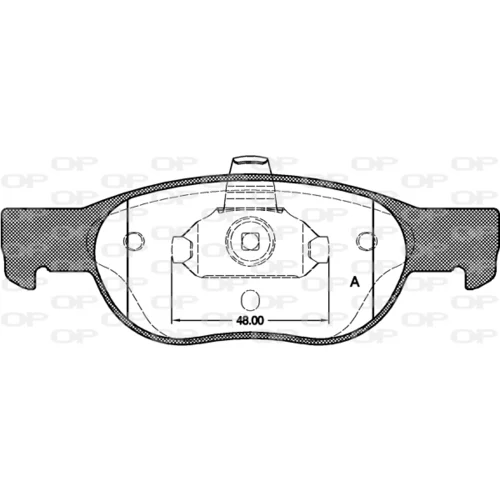 Sada brzdových platničiek kotúčovej brzdy OPEN PARTS BPA0588.20