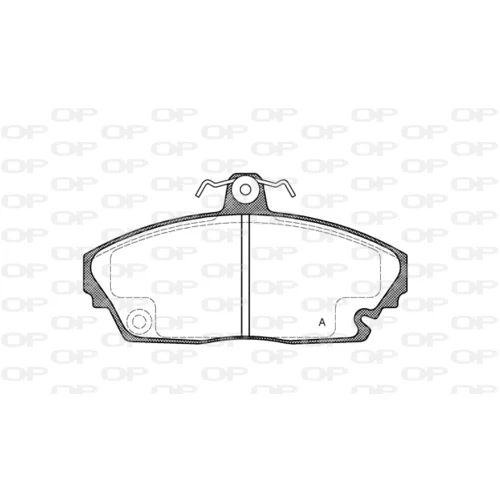 Sada brzdových platničiek kotúčovej brzdy OPEN PARTS BPA0635.00