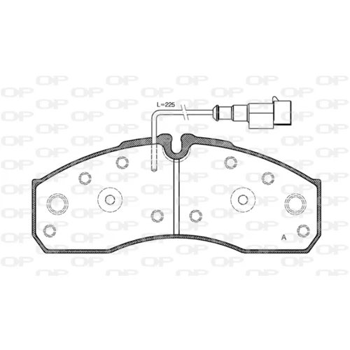 Sada brzdových platničiek kotúčovej brzdy OPEN PARTS BPA0651.42