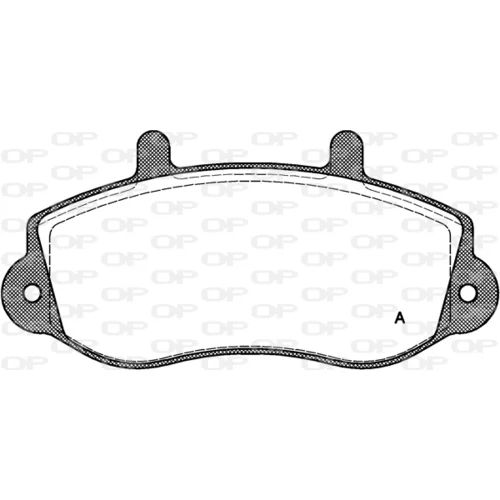 Sada brzdových platničiek kotúčovej brzdy OPEN PARTS BPA0677.00