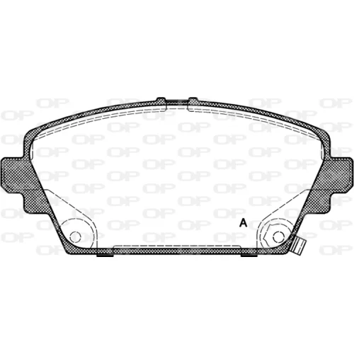 Sada brzdových platničiek kotúčovej brzdy OPEN PARTS BPA0694.02