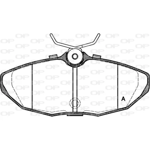 Sada brzdových platničiek kotúčovej brzdy OPEN PARTS BPA0732.10
