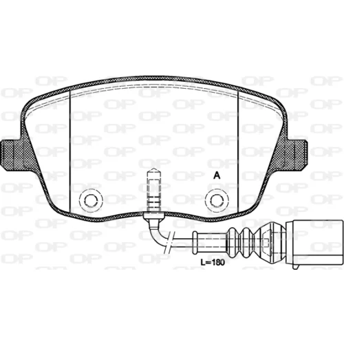 Sada brzdových platničiek kotúčovej brzdy OPEN PARTS BPA0775.01