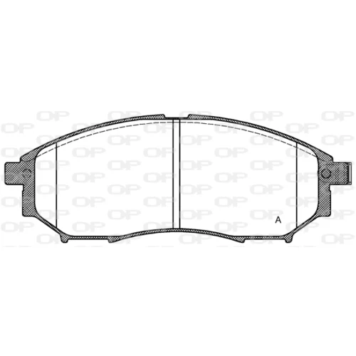 Sada brzdových platničiek kotúčovej brzdy OPEN PARTS BPA0852.14