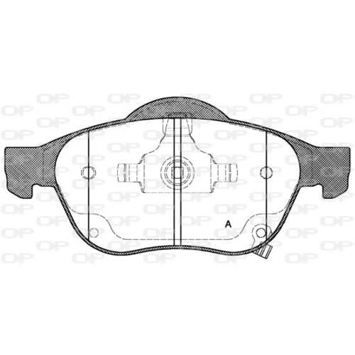 Sada brzdových platničiek kotúčovej brzdy OPEN PARTS BPA1054.02